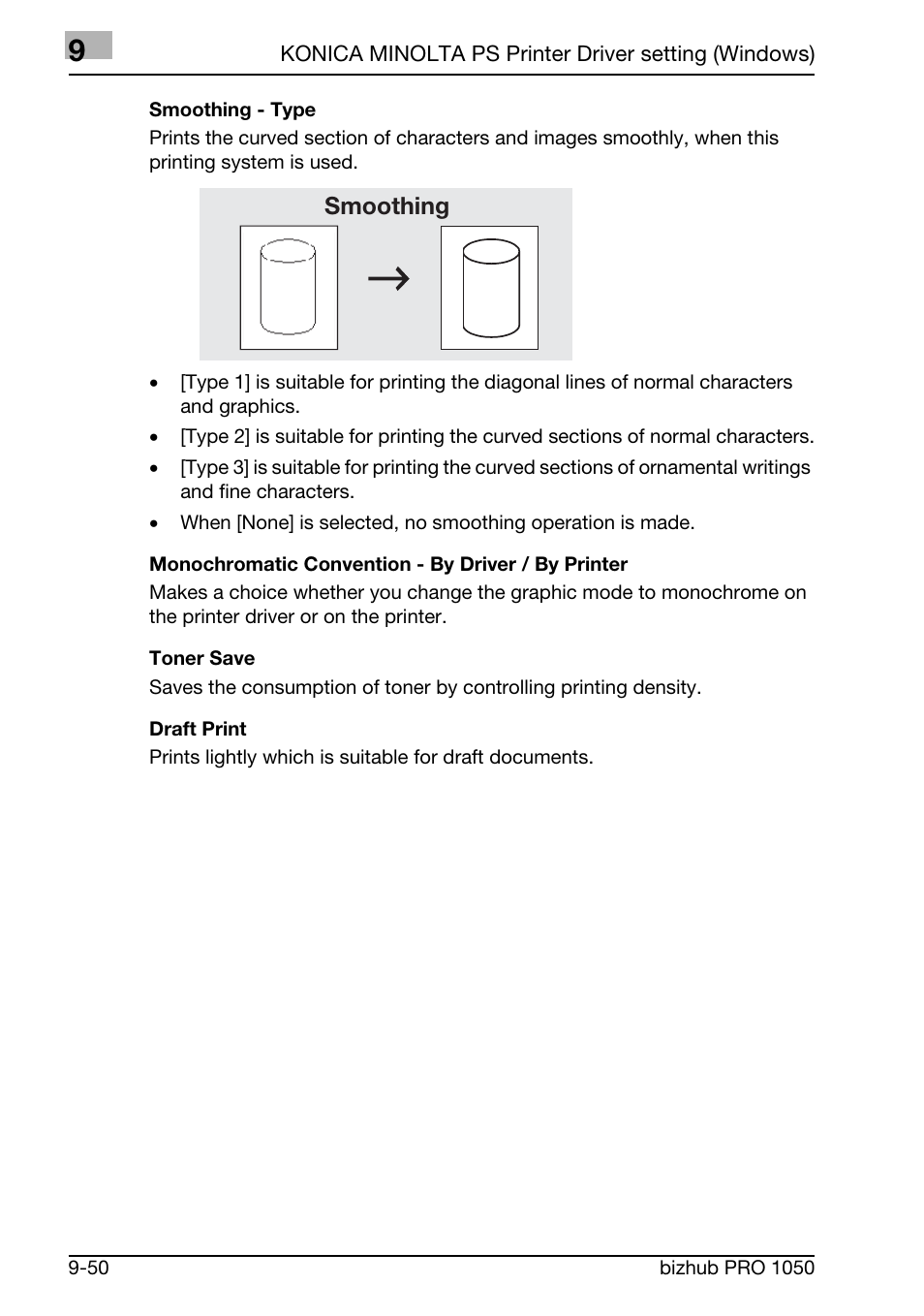 Konica Minolta BIZHUB PRO 1050 User Manual | Page 262 / 399