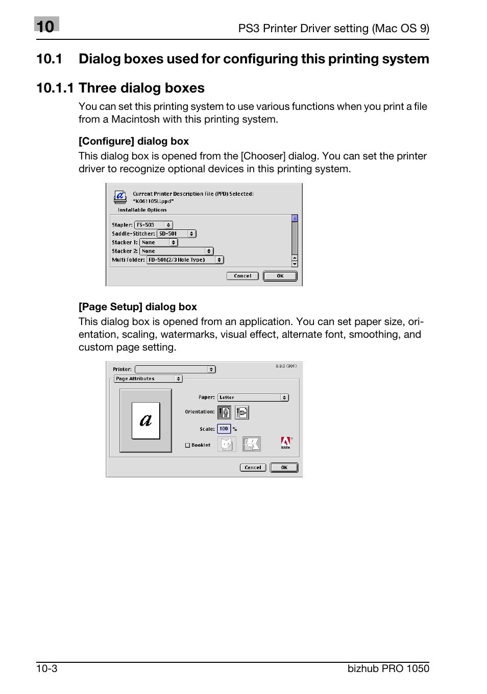 Konica Minolta BIZHUB PRO 1050 User Manual | Page 269 / 399