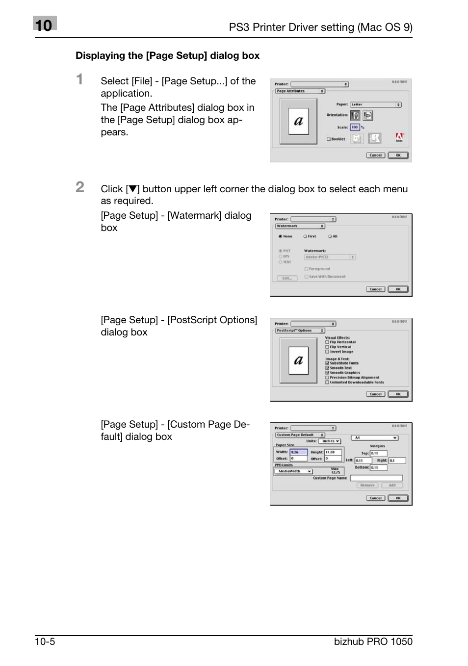 Konica Minolta BIZHUB PRO 1050 User Manual | Page 271 / 399