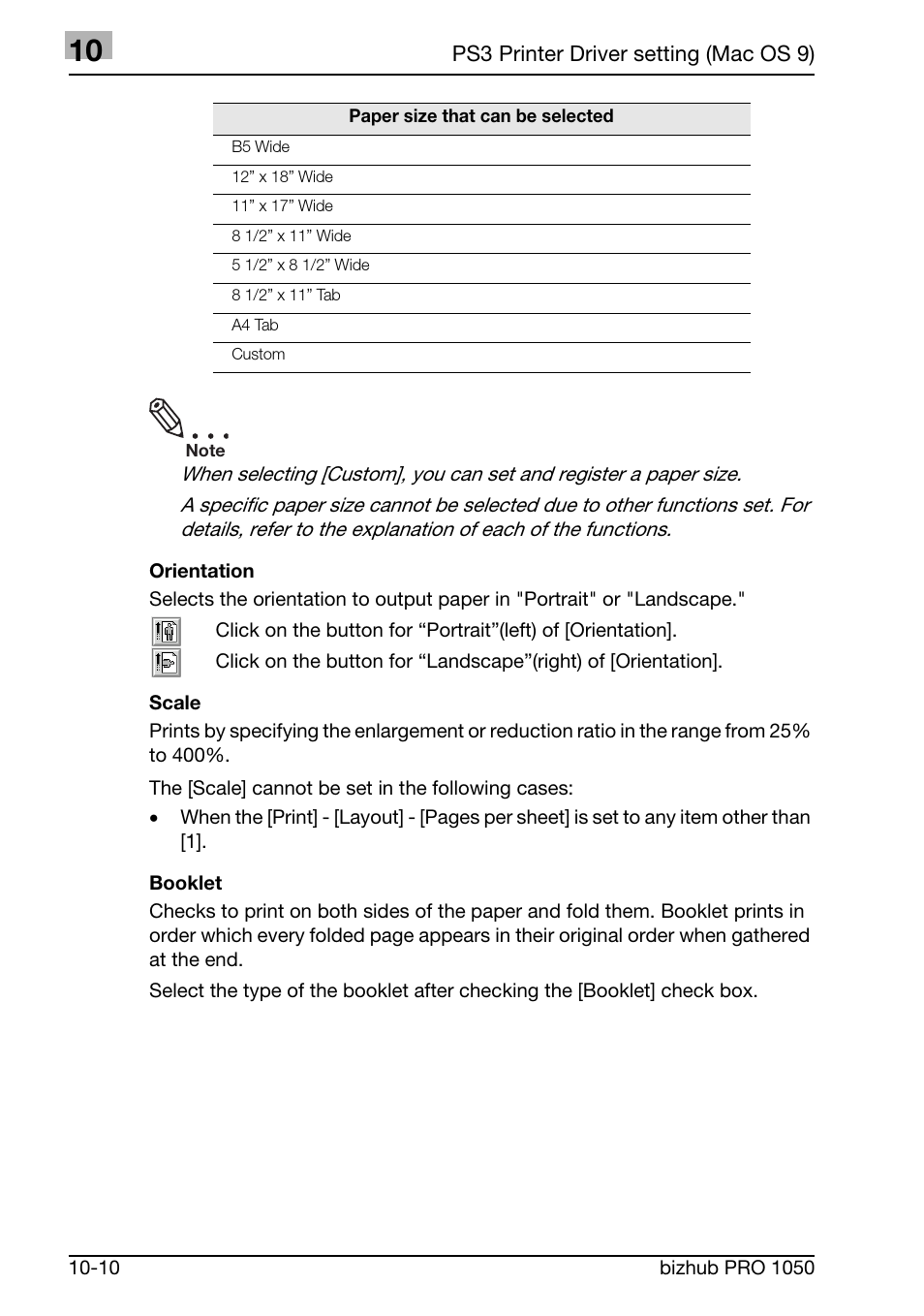 Konica Minolta BIZHUB PRO 1050 User Manual | Page 276 / 399