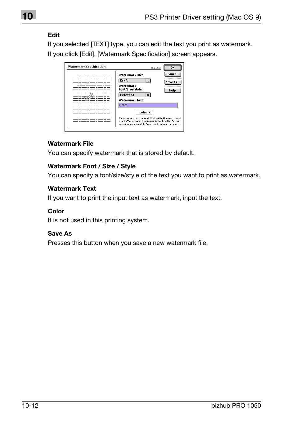 Konica Minolta BIZHUB PRO 1050 User Manual | Page 278 / 399