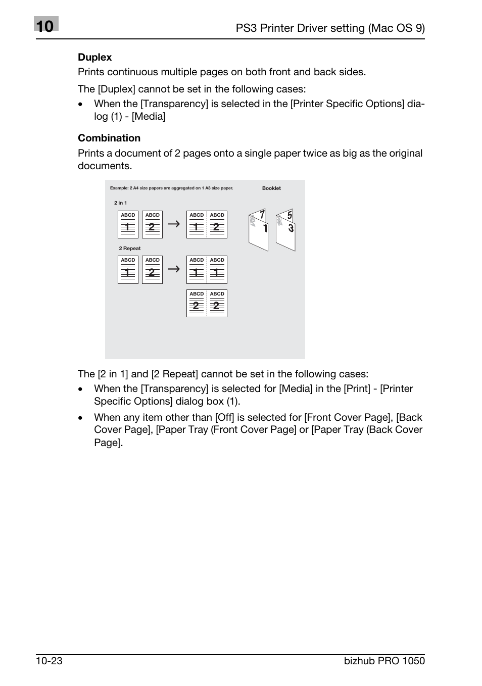 Ps3 printer driver setting (mac os 9) | Konica Minolta BIZHUB PRO 1050 User Manual | Page 289 / 399