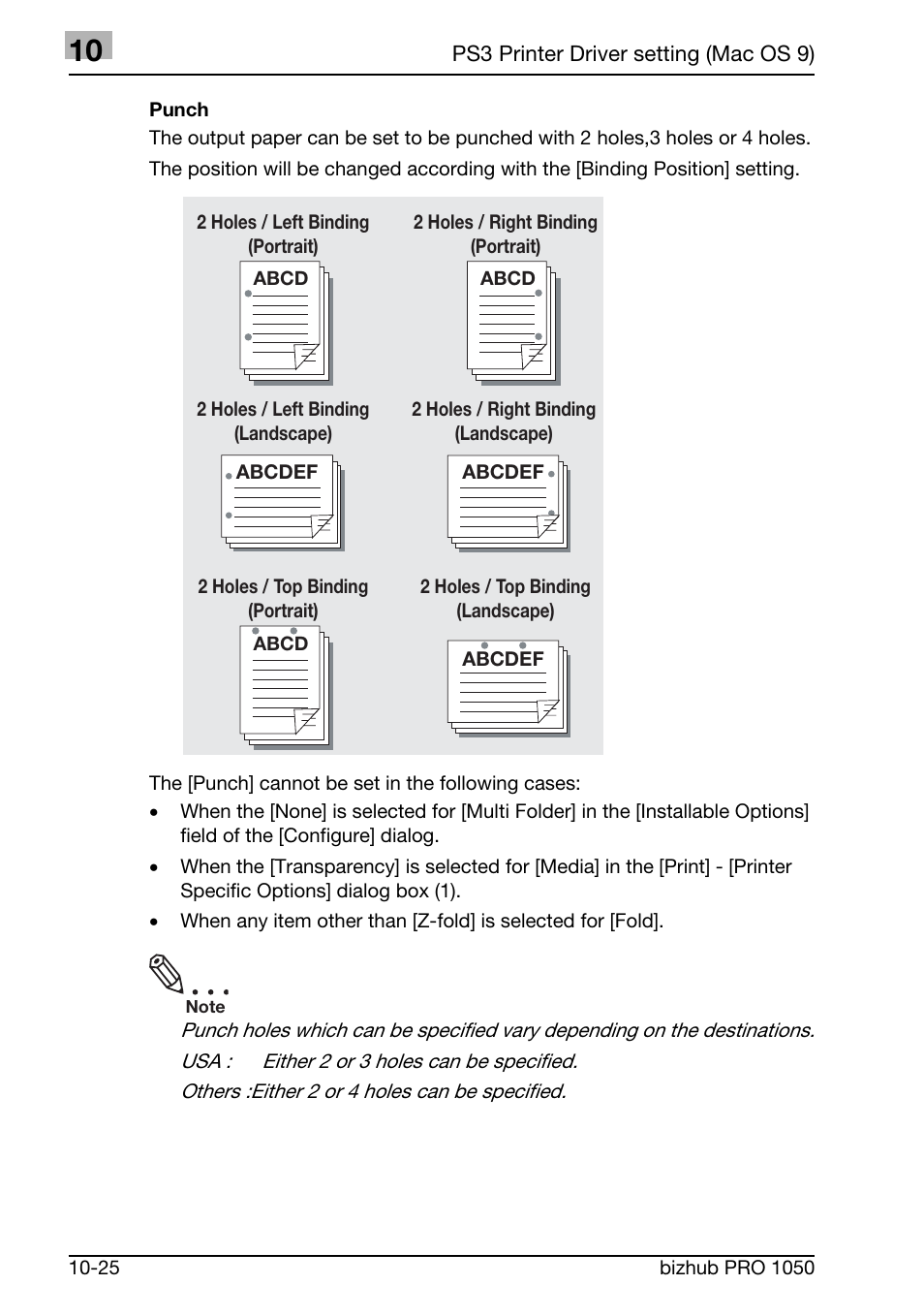 Konica Minolta BIZHUB PRO 1050 User Manual | Page 291 / 399