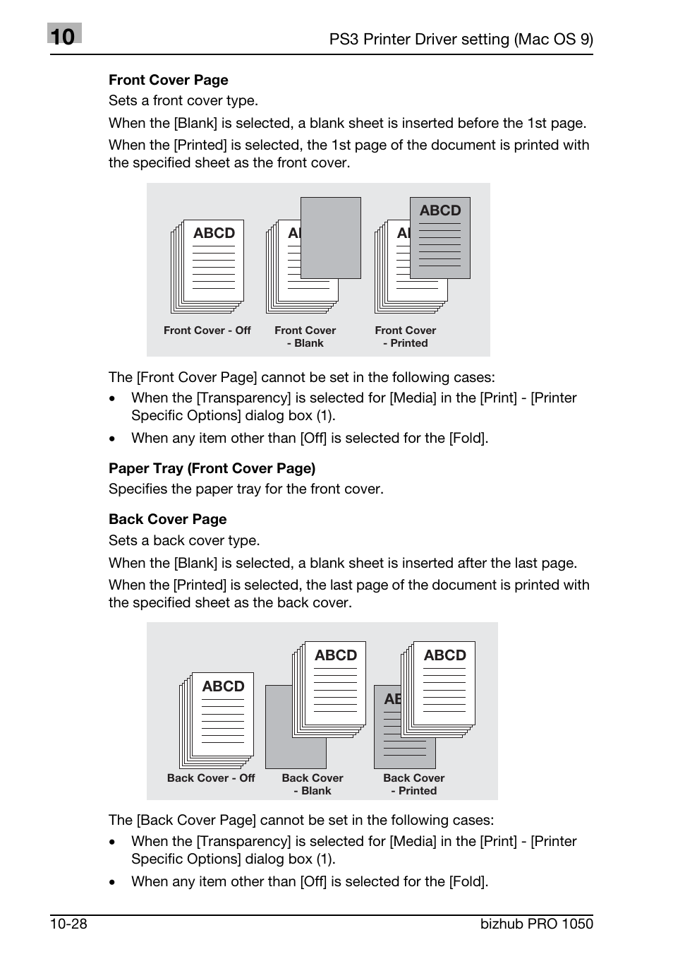 Konica Minolta BIZHUB PRO 1050 User Manual | Page 294 / 399