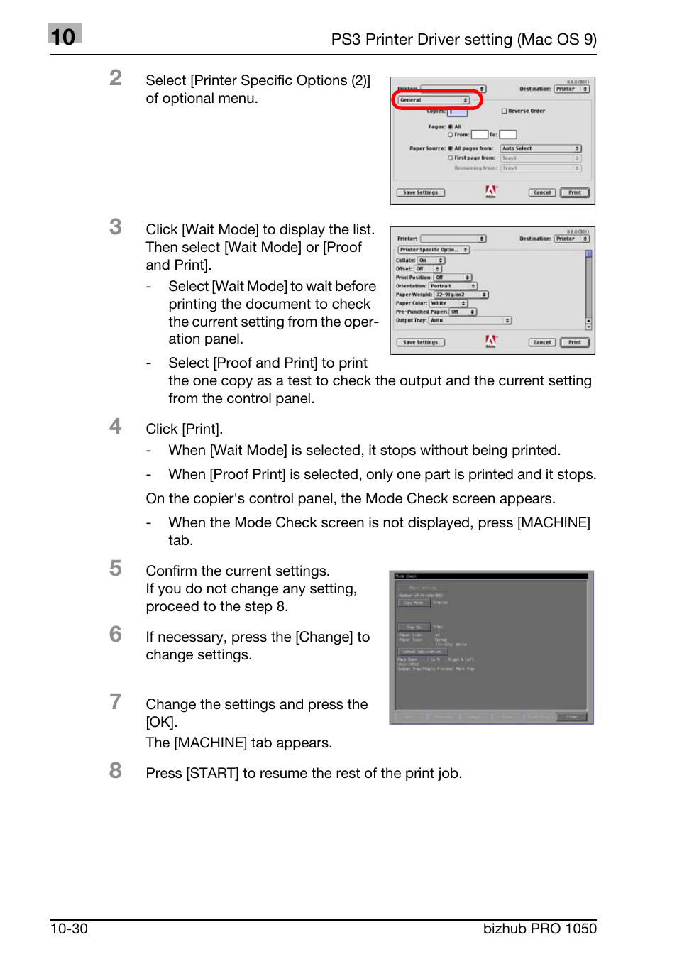 Konica Minolta BIZHUB PRO 1050 User Manual | Page 296 / 399