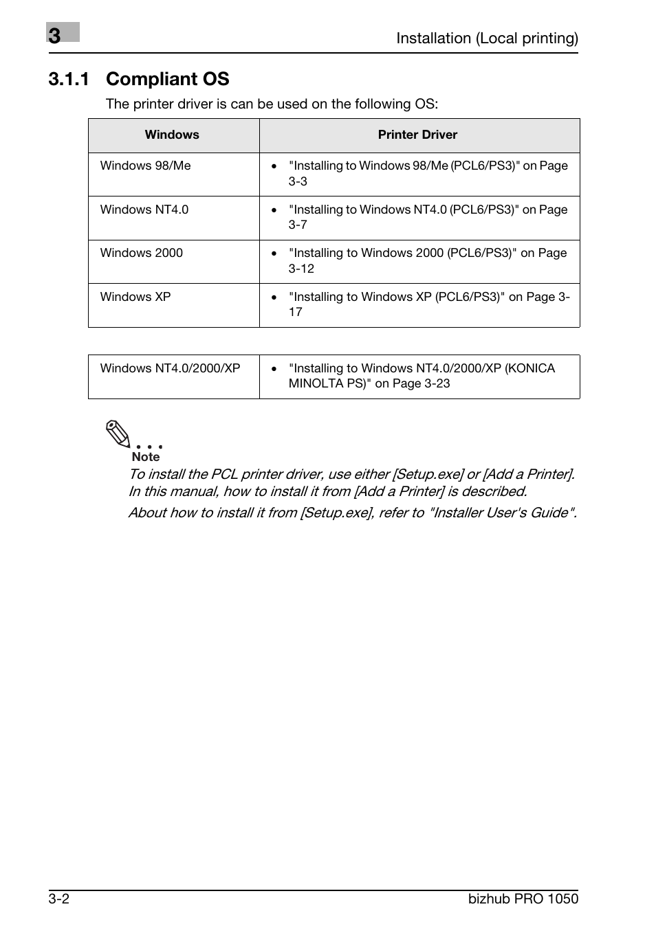 1 compliant os | Konica Minolta BIZHUB PRO 1050 User Manual | Page 30 / 399