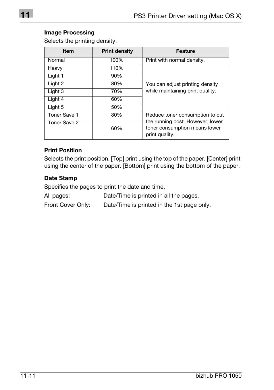 Konica Minolta BIZHUB PRO 1050 User Manual | Page 309 / 399