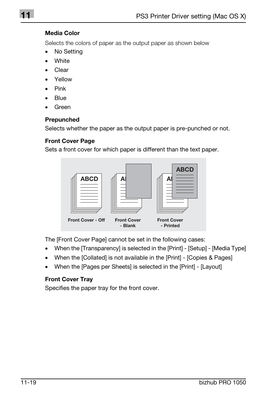 Konica Minolta BIZHUB PRO 1050 User Manual | Page 317 / 399