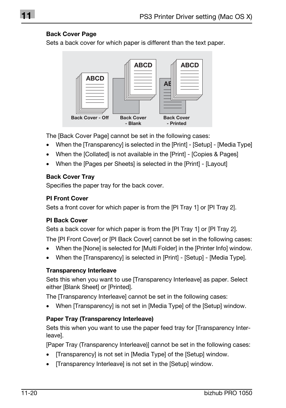 Konica Minolta BIZHUB PRO 1050 User Manual | Page 318 / 399