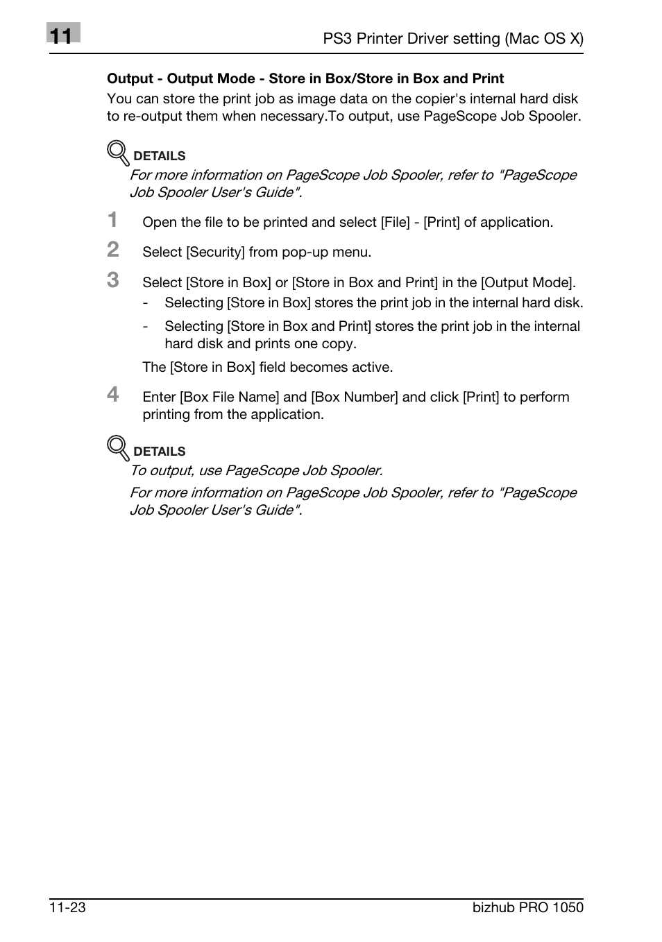 Konica Minolta BIZHUB PRO 1050 User Manual | Page 321 / 399