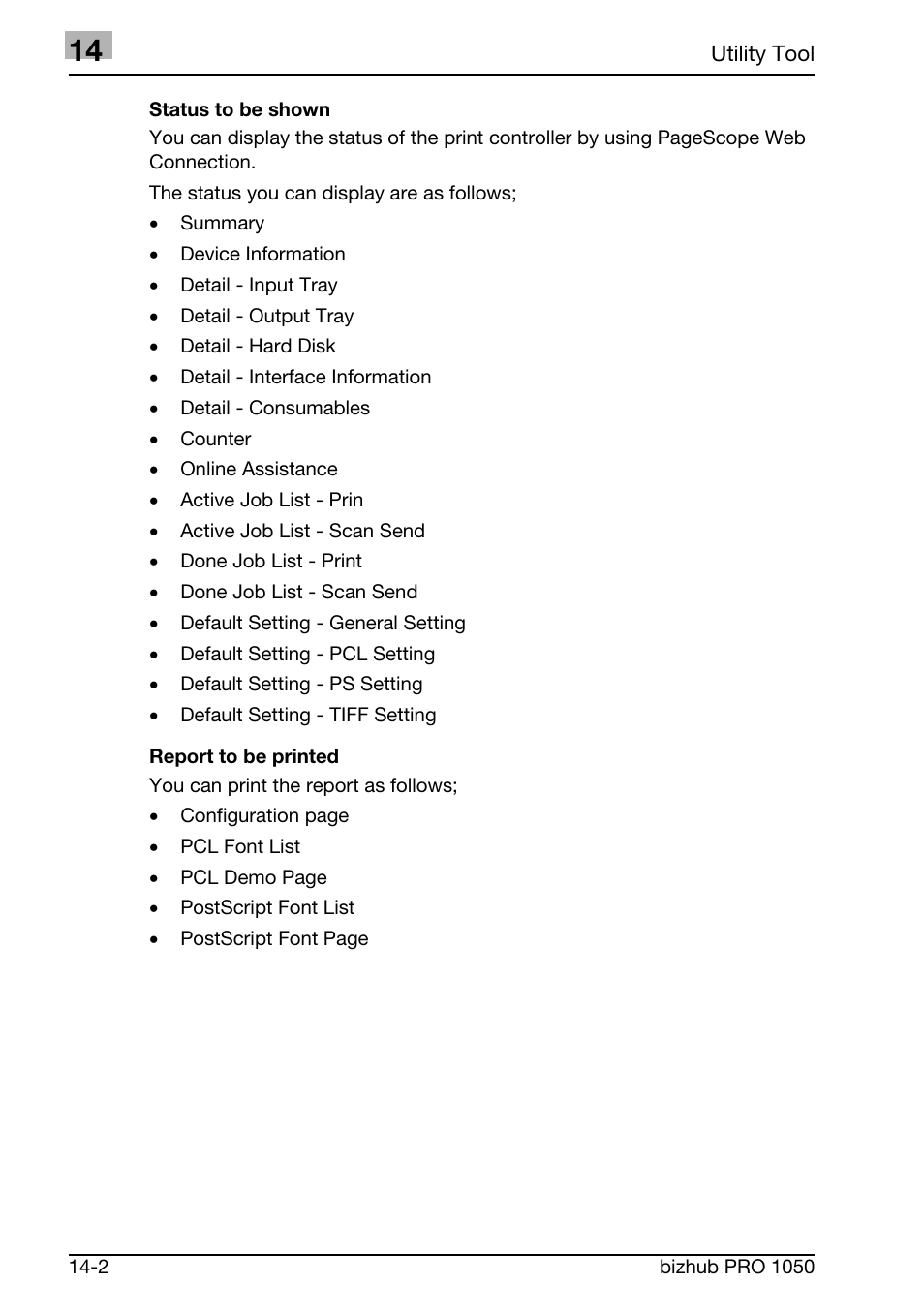 Konica Minolta BIZHUB PRO 1050 User Manual | Page 348 / 399