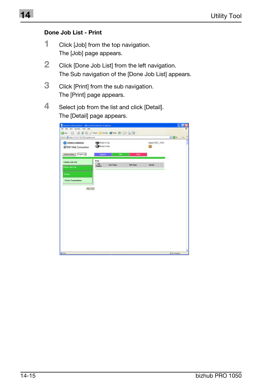 Konica Minolta BIZHUB PRO 1050 User Manual | Page 361 / 399