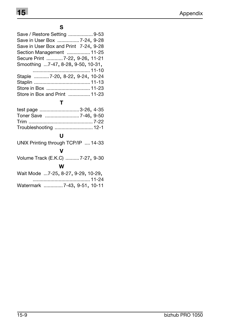 Konica Minolta BIZHUB PRO 1050 User Manual | Page 398 / 399