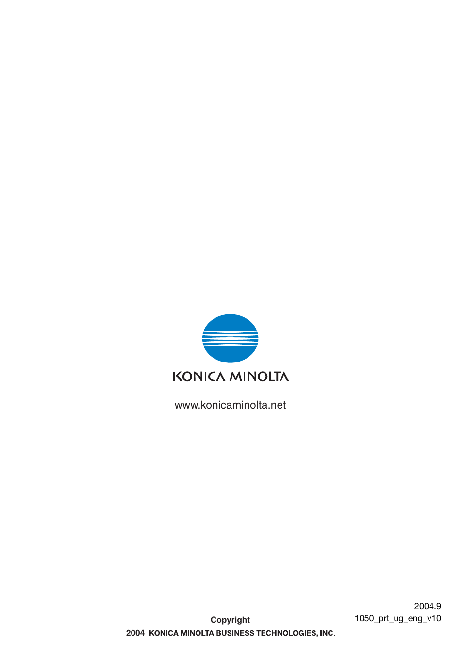 Konica Minolta BIZHUB PRO 1050 User Manual | Page 399 / 399