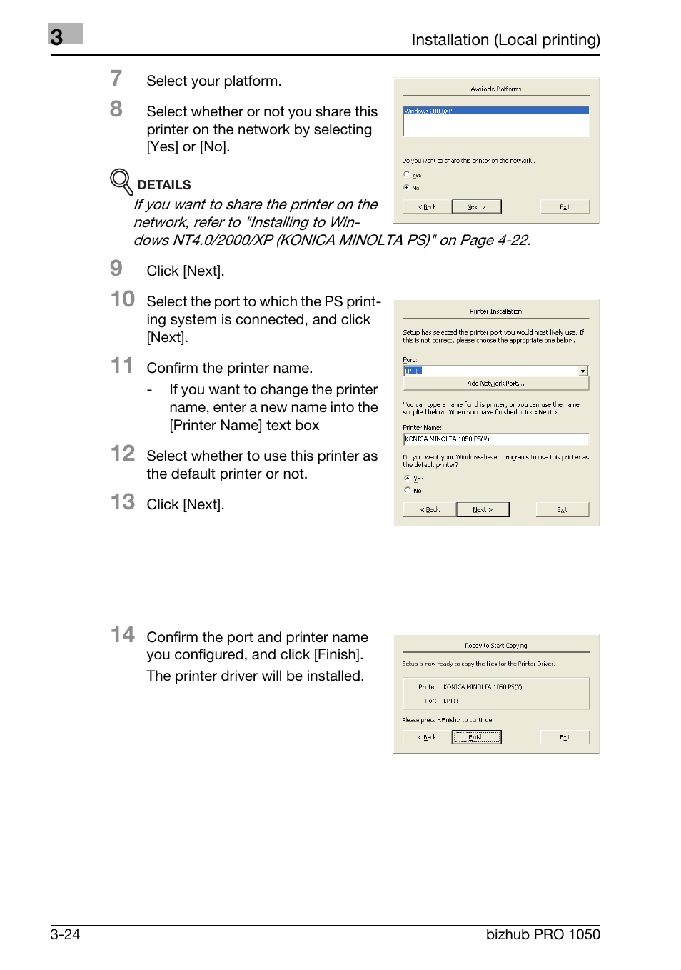 Konica Minolta BIZHUB PRO 1050 User Manual | Page 52 / 399