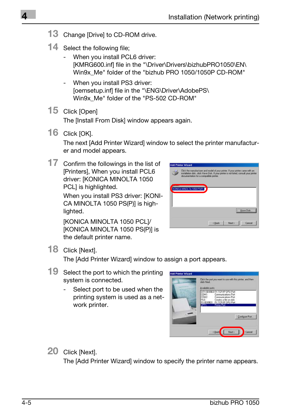 Konica Minolta BIZHUB PRO 1050 User Manual | Page 59 / 399