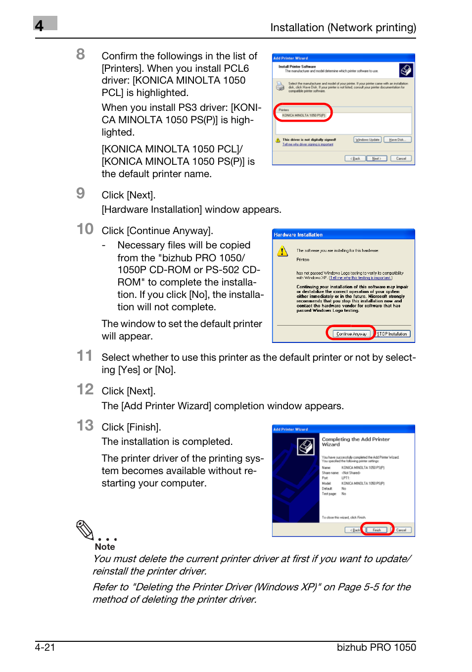 Konica Minolta BIZHUB PRO 1050 User Manual | Page 75 / 399