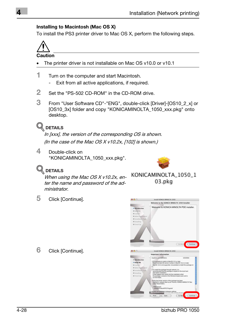 Konica Minolta BIZHUB PRO 1050 User Manual | Page 82 / 399