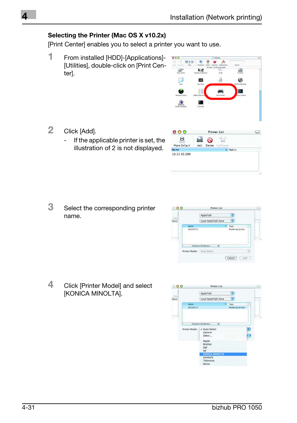 Konica Minolta BIZHUB PRO 1050 User Manual | Page 85 / 399