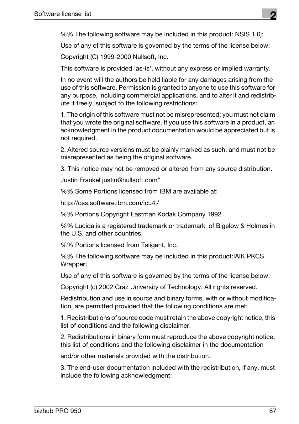 Konica Minolta bizhub PRO 950 User Manual | Page 91 / 131