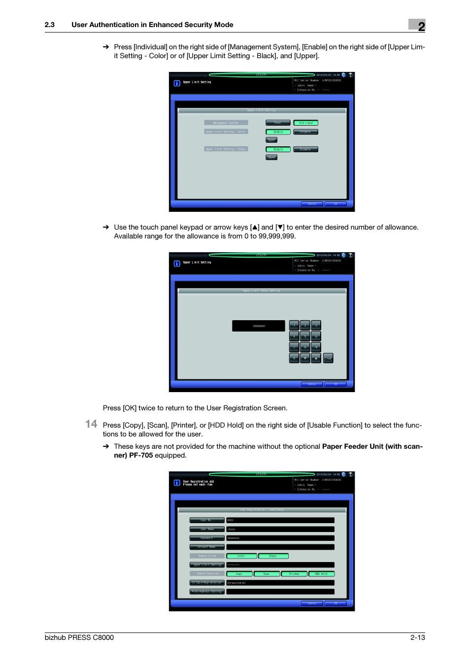 Konica Minolta bizhub PRESS C8000 User Manual | Page 20 / 48