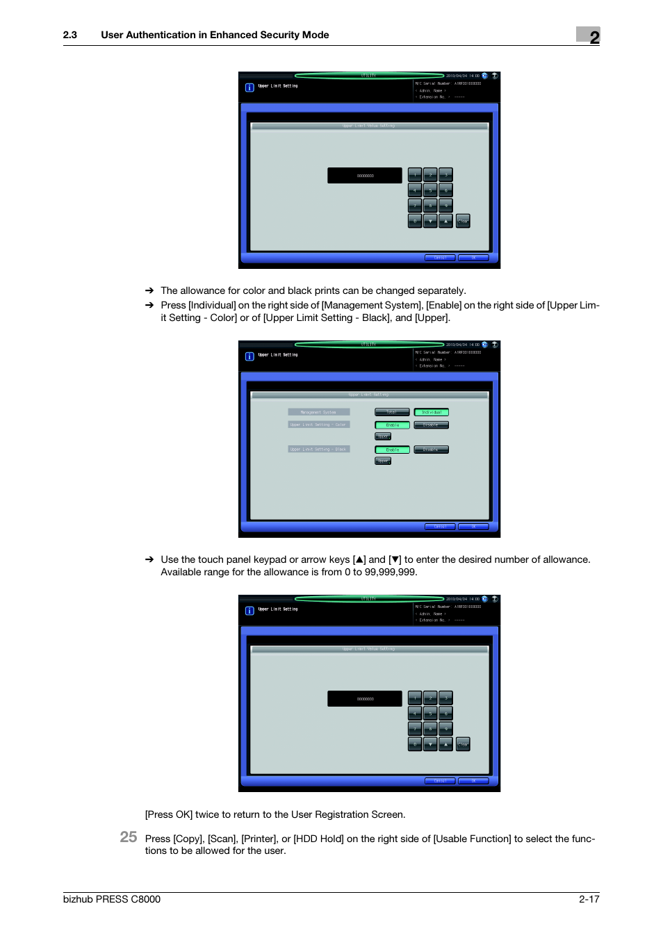 Konica Minolta bizhub PRESS C8000 User Manual | Page 24 / 48