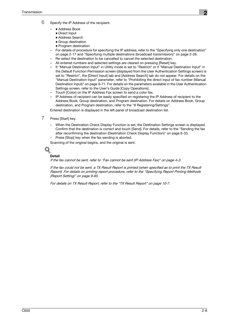Konica Minolta bizhub C650 User Manual | Page 40 / 295