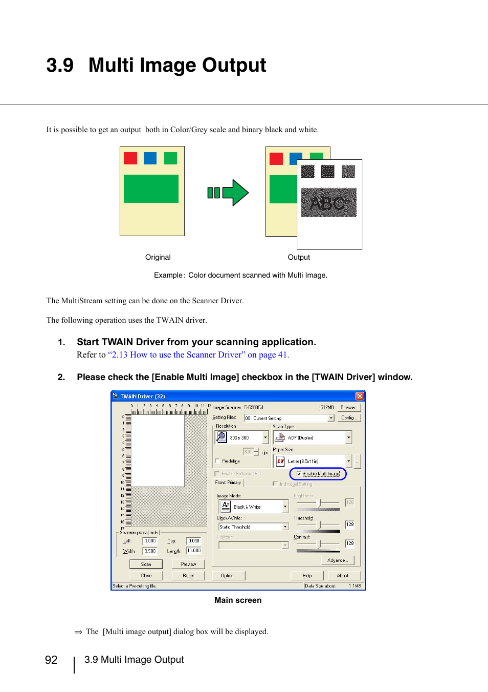 9 multi image output | Konica Minolta Fujitsu Scanner User Manual | Page 112 / 230