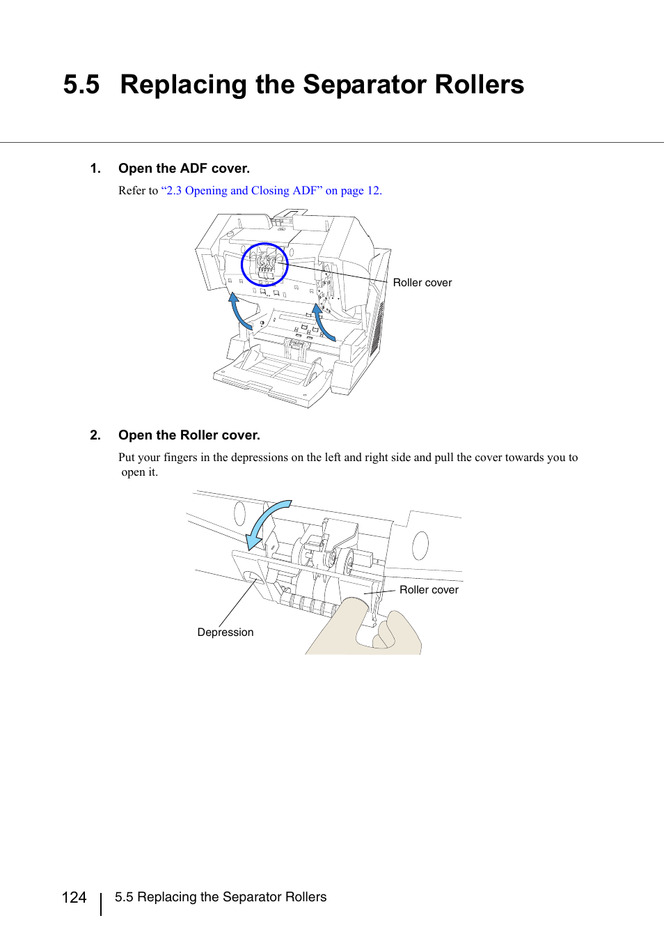 5 replacing the separator rollers | Konica Minolta Fujitsu Scanner User Manual | Page 144 / 230