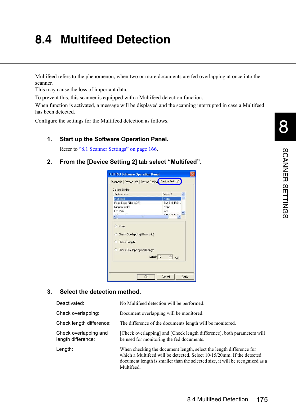 4 multifeed detection, Refer to, 4 multifeed detec | Tion | Konica Minolta Fujitsu Scanner User Manual | Page 195 / 230