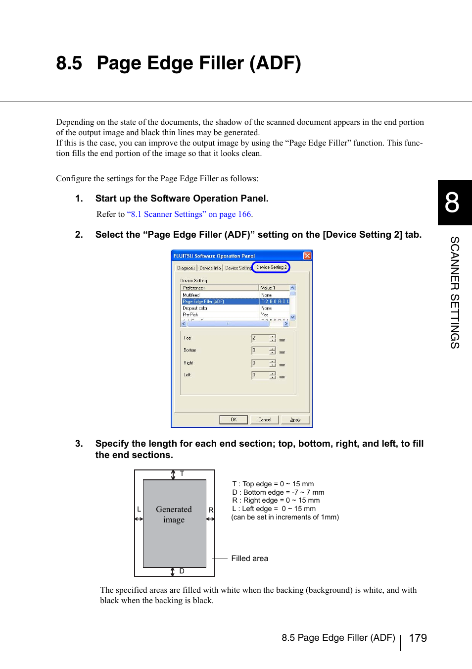 5 page edge filler (adf) | Konica Minolta Fujitsu Scanner User Manual | Page 199 / 230