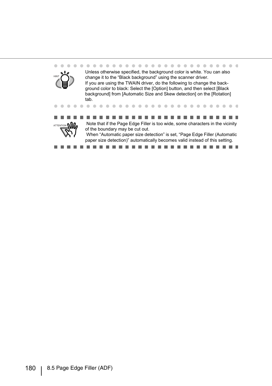 5 page edge filler (adf) | Konica Minolta Fujitsu Scanner User Manual | Page 200 / 230