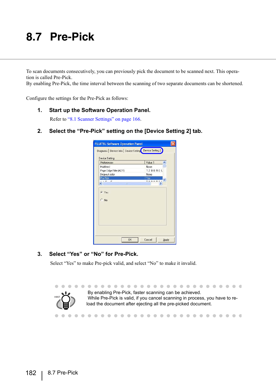 7 pre-pick | Konica Minolta Fujitsu Scanner User Manual | Page 202 / 230