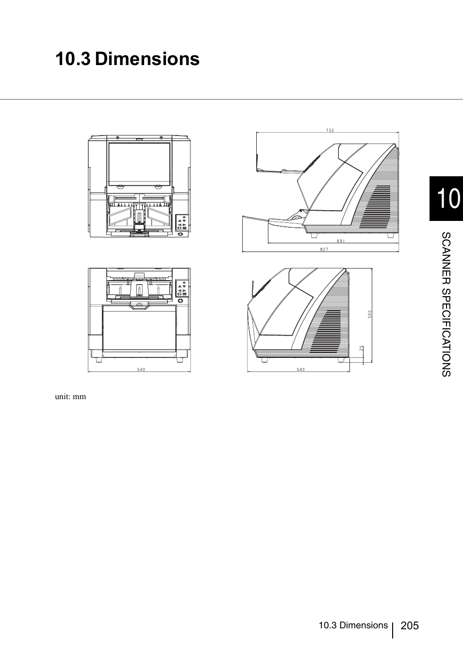 3 dimensions | Konica Minolta Fujitsu Scanner User Manual | Page 225 / 230