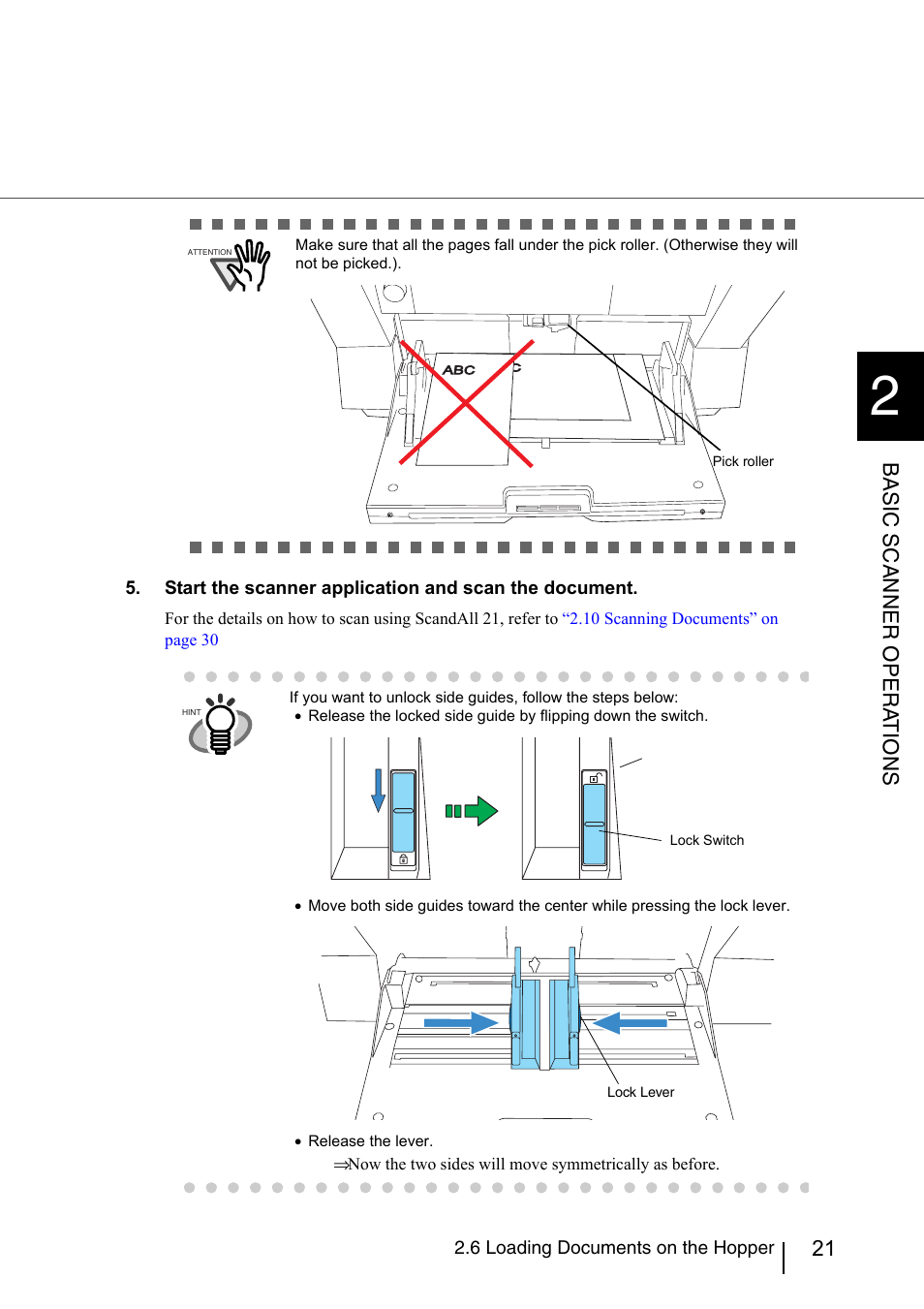 Basic scanner opera t ions | Konica Minolta Fujitsu Scanner User Manual | Page 41 / 230