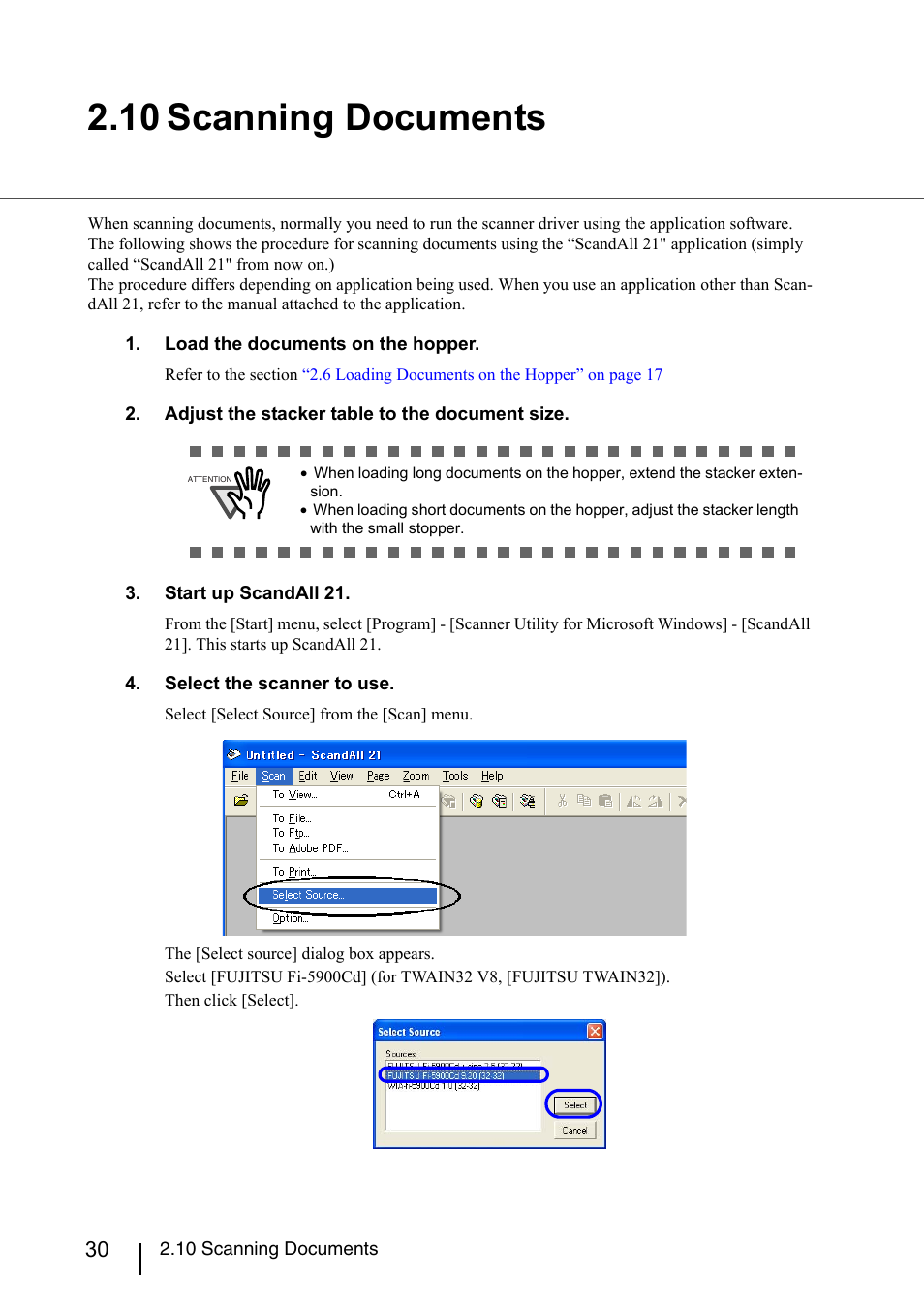 10 scanning documents, 10 scanning documents” on | Konica Minolta Fujitsu Scanner User Manual | Page 50 / 230