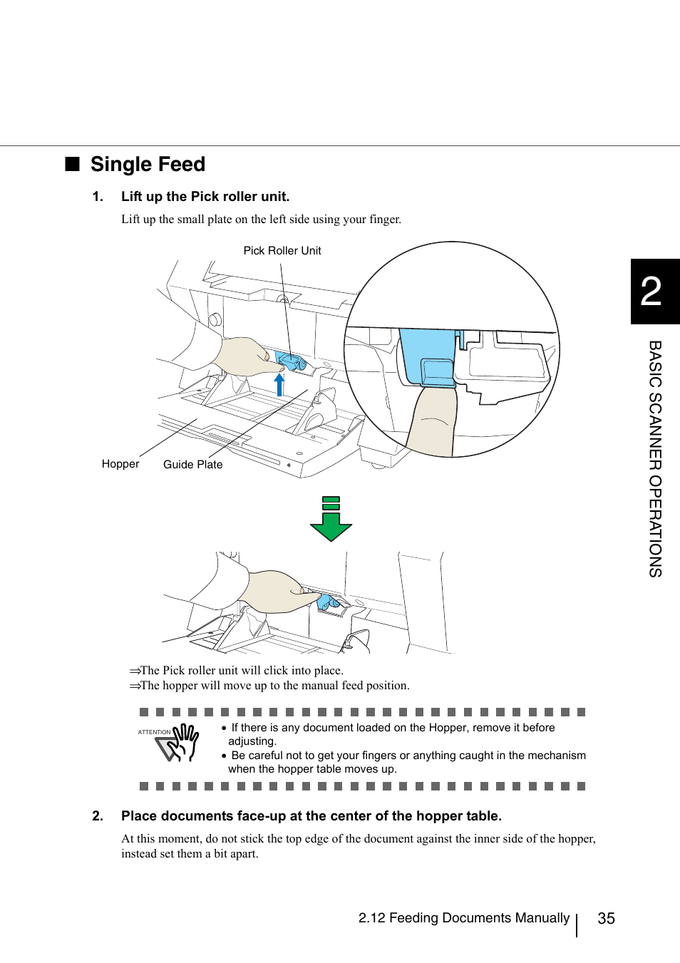 Single feed | Konica Minolta Fujitsu Scanner User Manual | Page 55 / 230