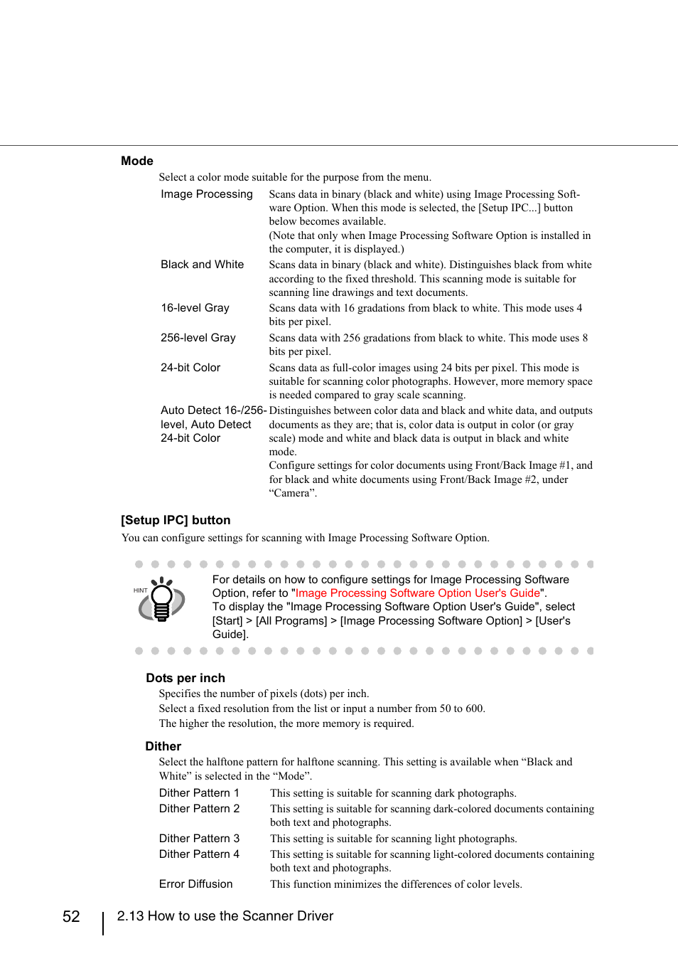 13 how to use the scanner driver | Konica Minolta Fujitsu Scanner User Manual | Page 72 / 230