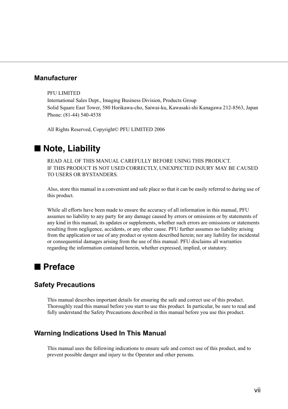 Preface | Konica Minolta Fujitsu Scanner User Manual | Page 9 / 230