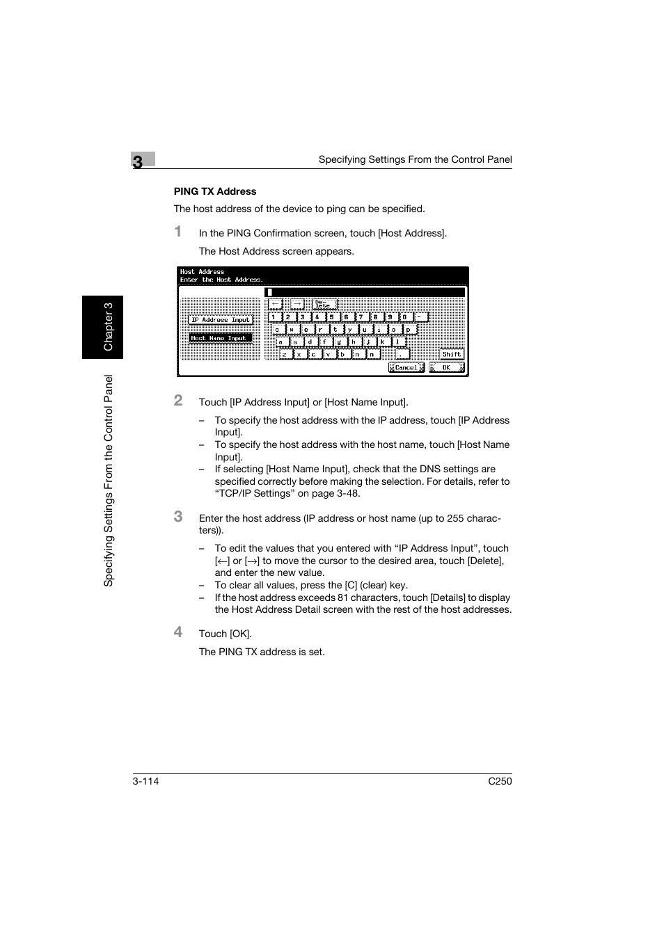 Ping tx address, Ping tx address -114 | Konica Minolta bizhub C250 User Manual | Page 225 / 396