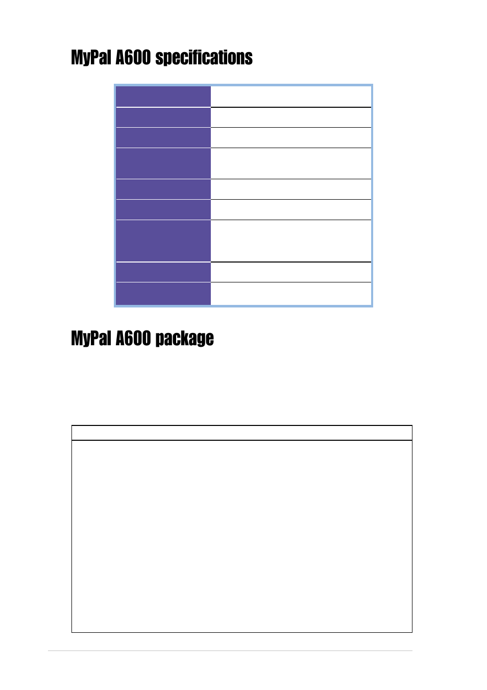 Asus MyPal A600 User Manual | Page 4 / 110