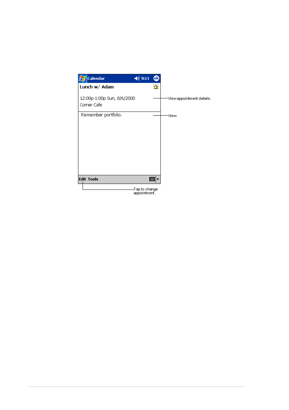 Using the summary screen, Creating meeting requests | Asus MyPal A600 User Manual | Page 54 / 110