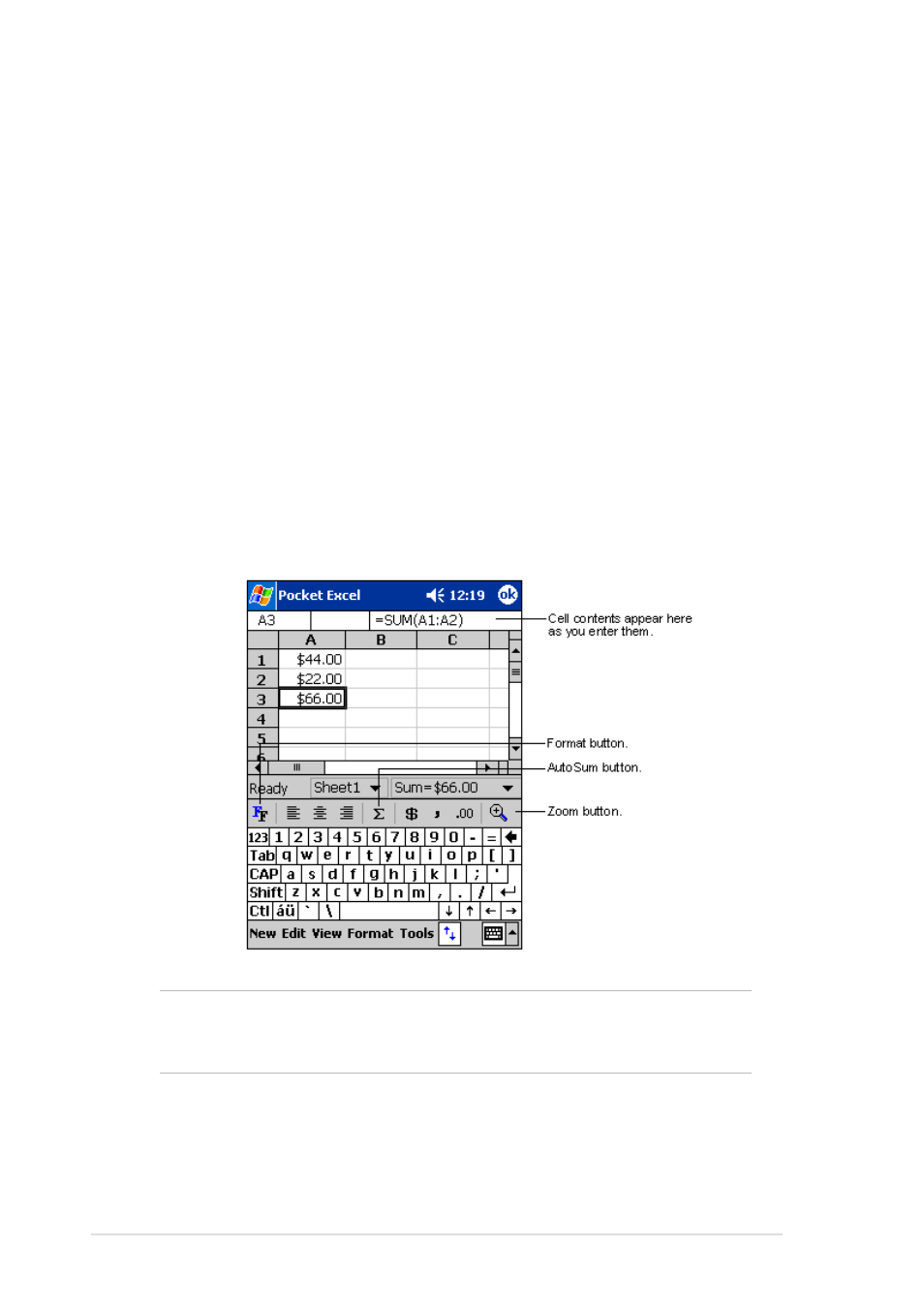 Pocket excel | Asus MyPal A600 User Manual | Page 76 / 110