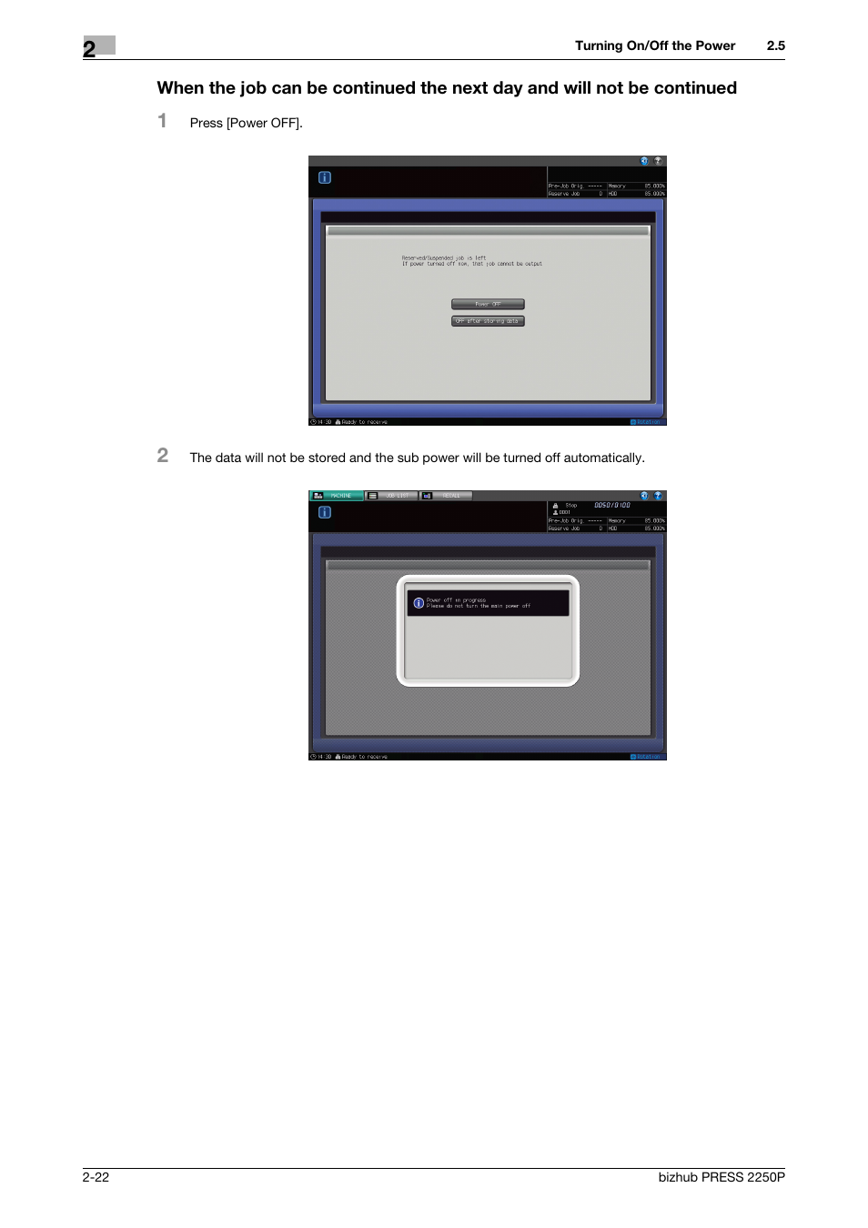 Konica Minolta bizhub PRESS 2250P User Manual | Page 30 / 76