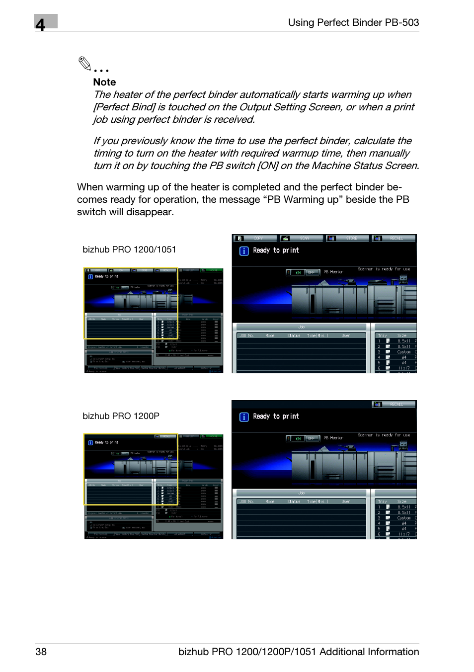 Konica Minolta bizhub PRO 1200 User Manual | Page 42 / 80