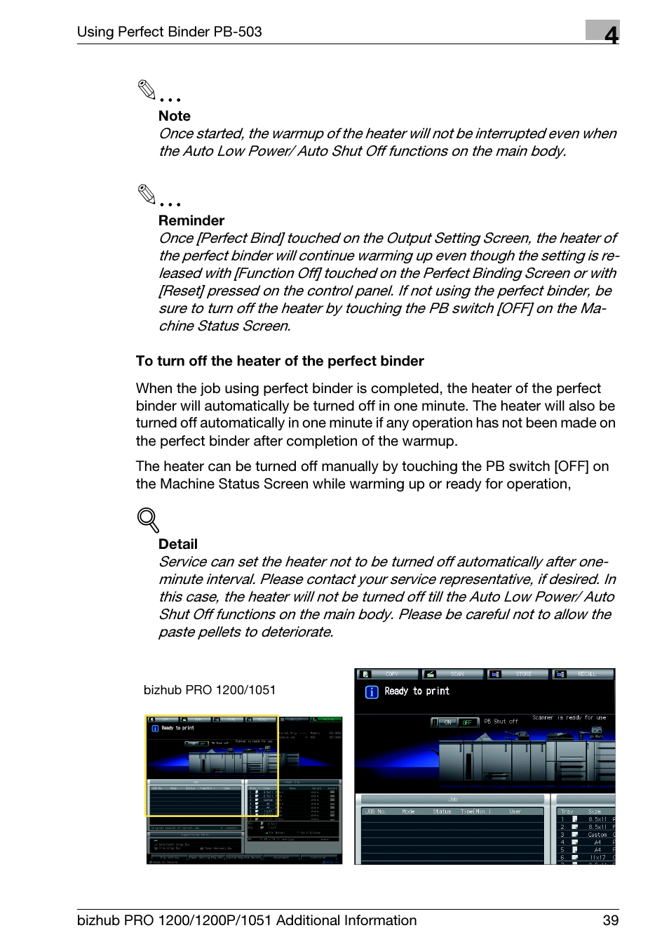 Konica Minolta bizhub PRO 1200 User Manual | Page 43 / 80