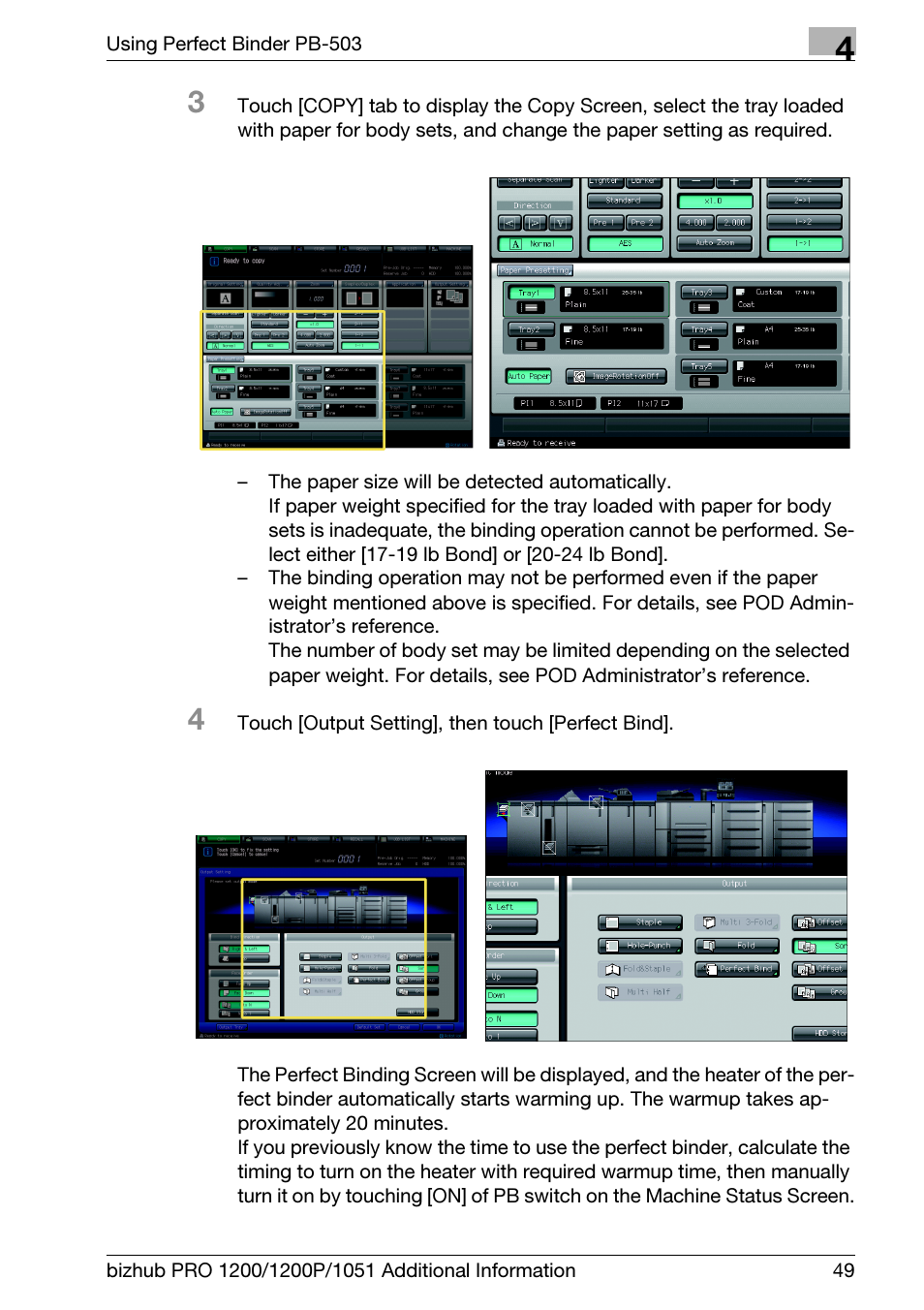 Konica Minolta bizhub PRO 1200 User Manual | Page 53 / 80