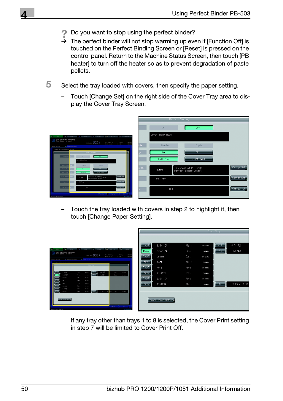 Konica Minolta bizhub PRO 1200 User Manual | Page 54 / 80