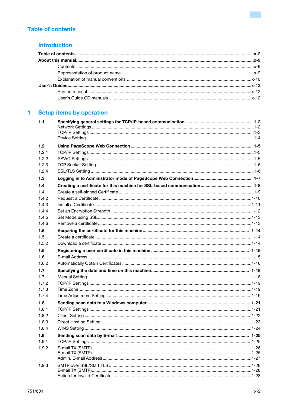 Konica Minolta bizhub 601 User Manual | Page 3 / 233