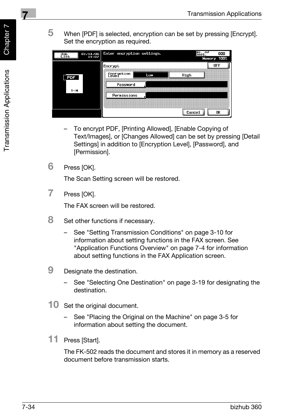 Konica Minolta FK-502 User Manual | Page 169 / 458